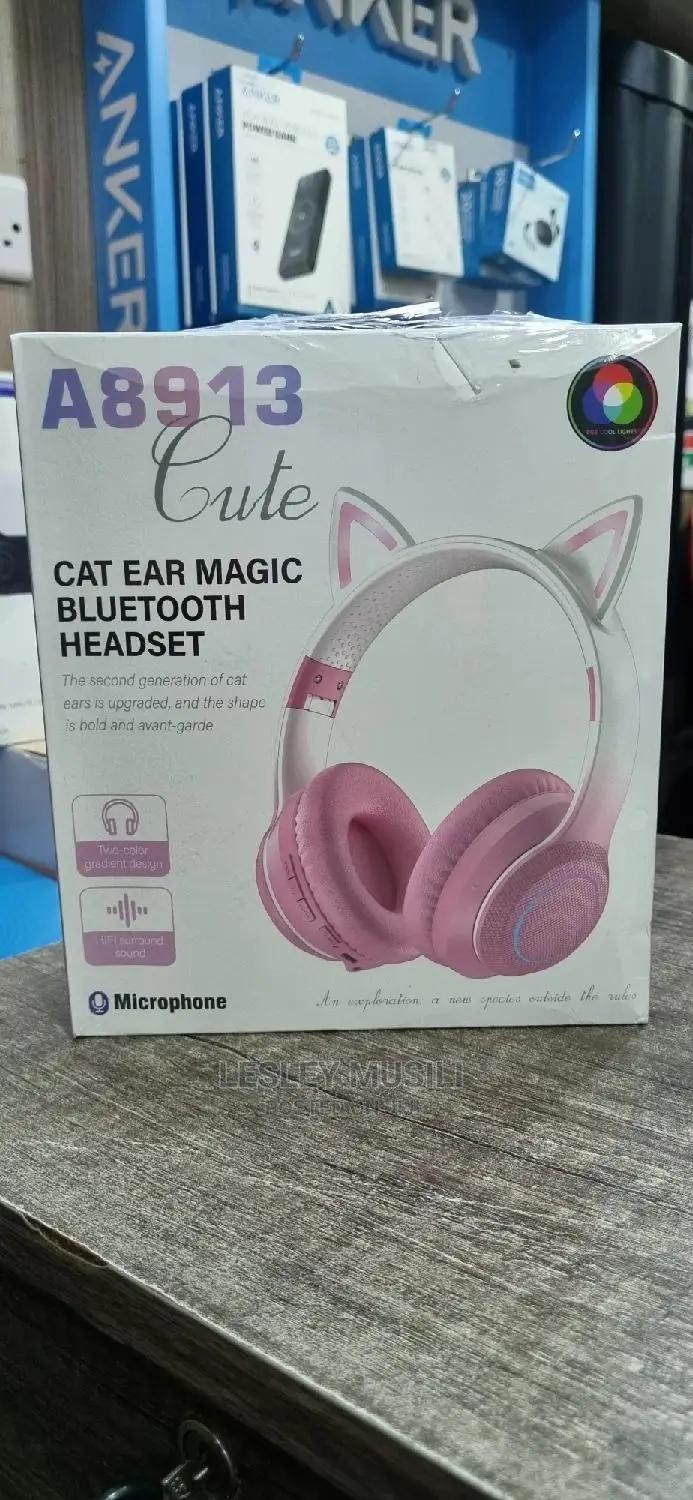 A8913 Cat Ear Magic Bluetooth Headphones for Kids