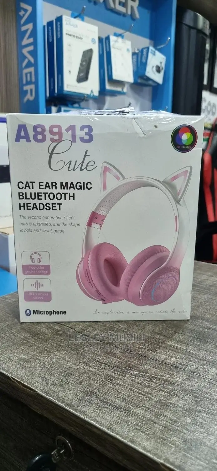 A8913 Cat Ear Magic Bluetooth Headphones for Kids
