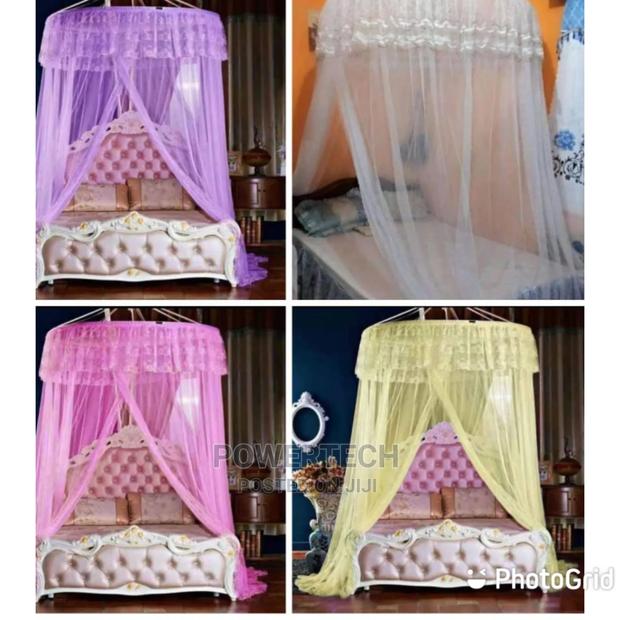 Big White Round Mosquito Net for Single Bed-Free SIZE. - main view