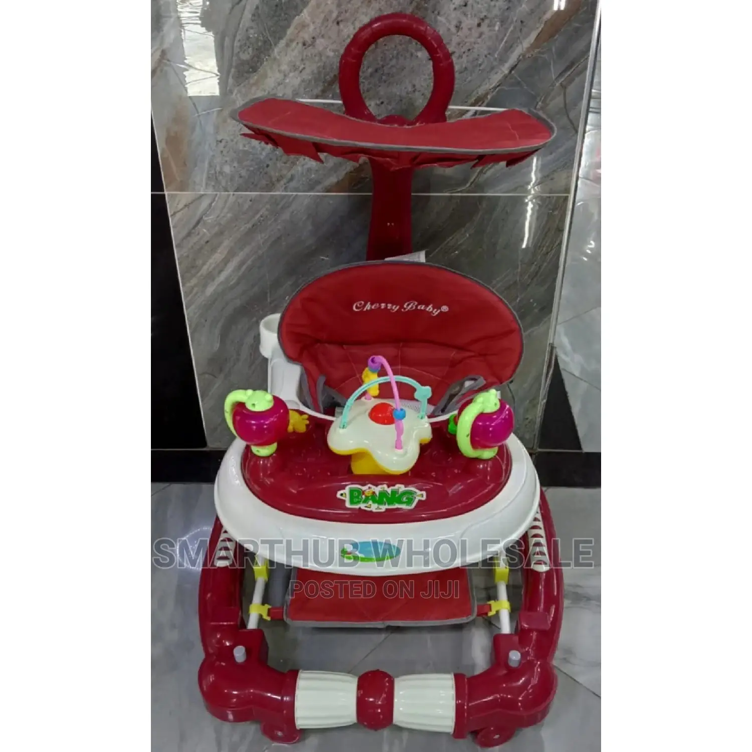 Red 2in1 Baby Walker