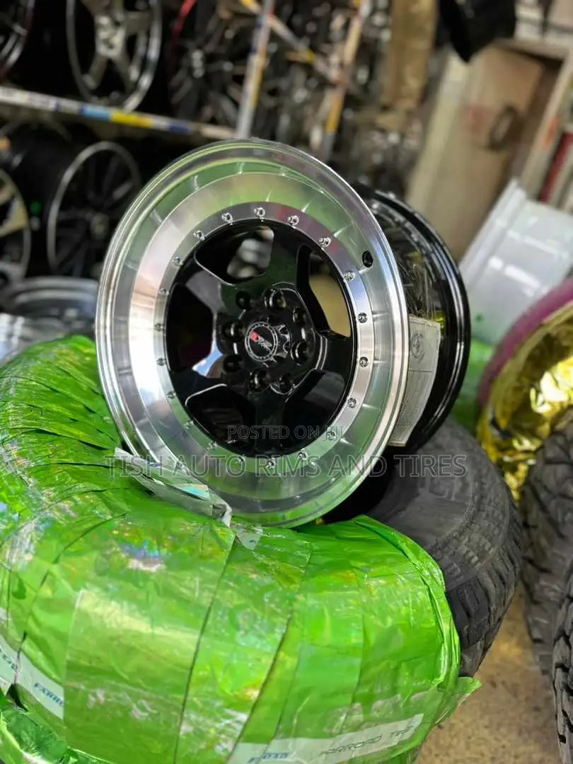 Silver Black Rims 15 Inch Set