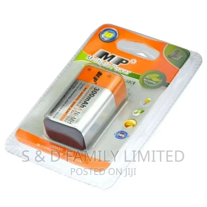 MP Rechargeable 9V Batteries