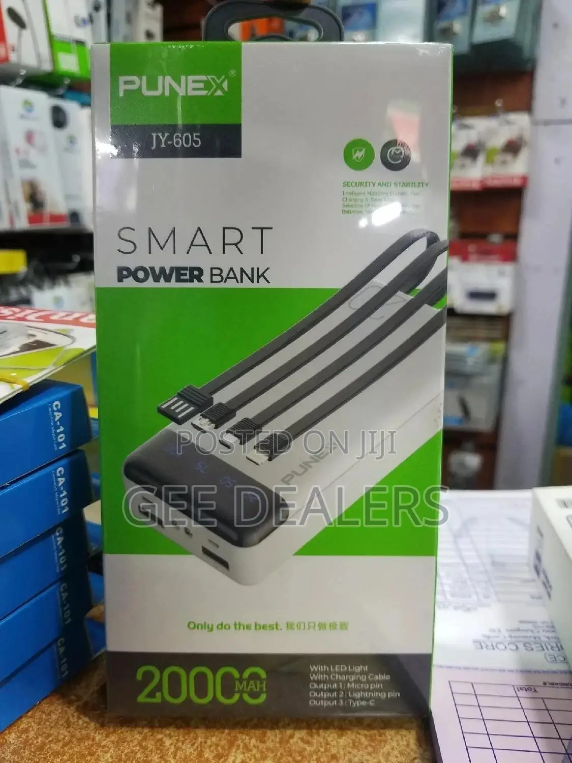 Original 20000mah Punex 4 Way Power Bank With Led Display