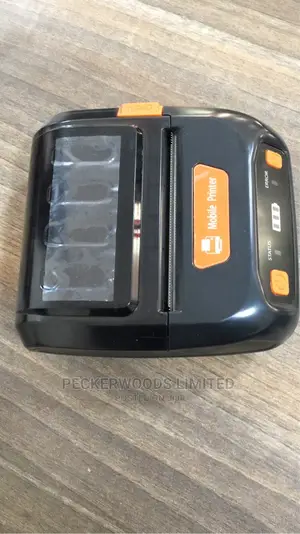 Mobile Printer Black And Orange
