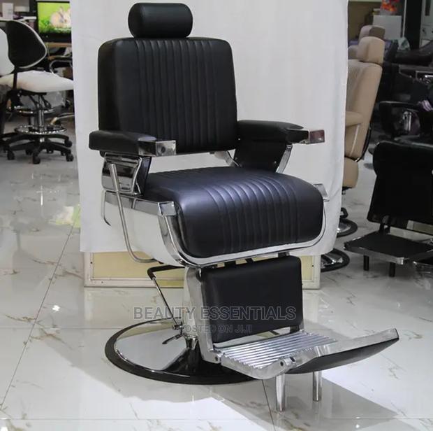 Reclining Kinyozi King Barber Chair - main view