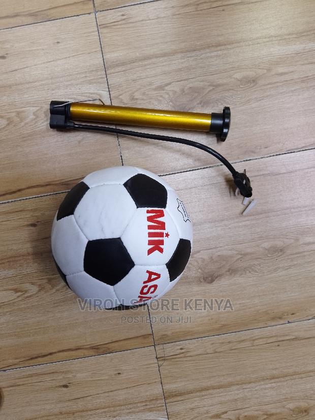 Genuine Leather Mikasa Ball + Pump Pin - main view