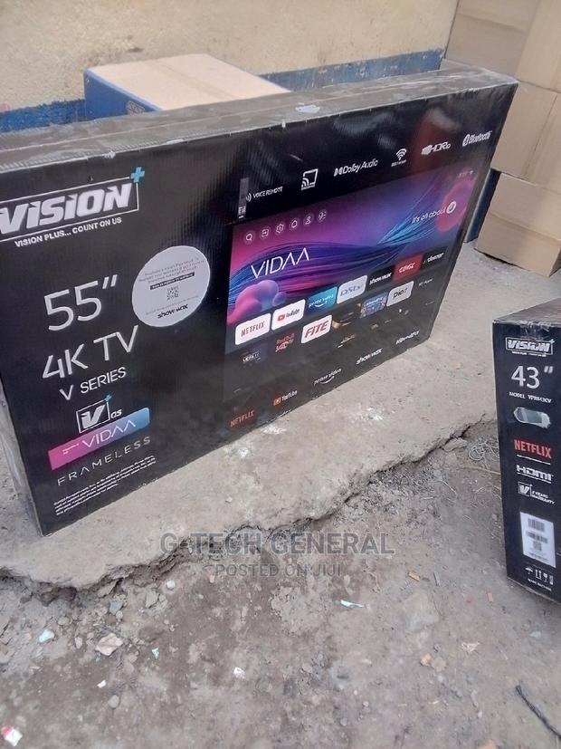 Vision Plus 55 Inches Smart Vidaa Frameless Tv - thumbnail 3