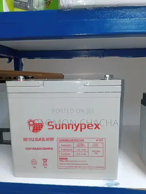 Best Sunnypex Gel 12v 100ah 20hrs Solar Battery Price Kenya