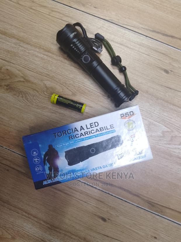 High Quality Brightest Flashlight LED Torch - Rechargeable