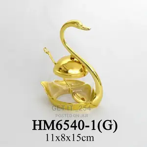 Swan Sugar Dish With Gold/Silver Tea Spoon