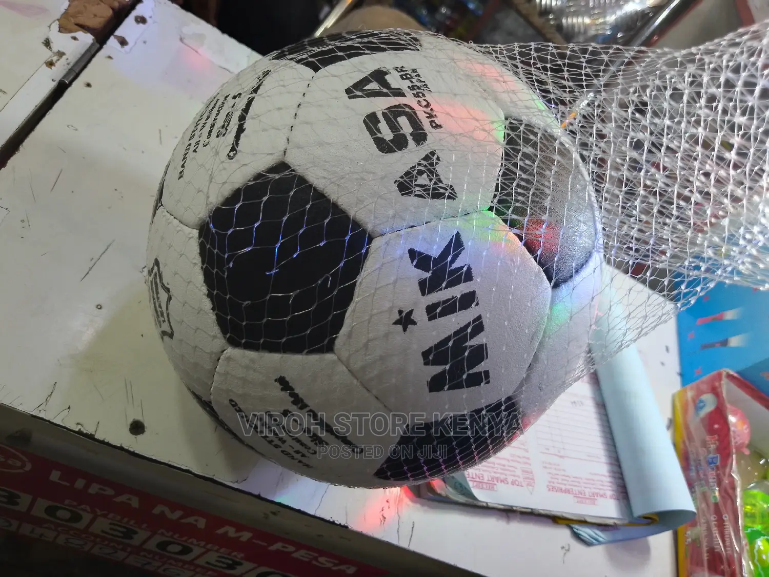 Genuine Leather Mikasa Ball + Pump Size 5
