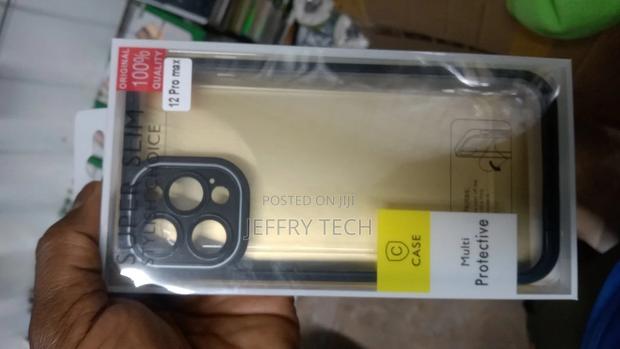 iPhone 12 Pro Max Cover - Black Soft TPU Camera Protection - thumbnail 3