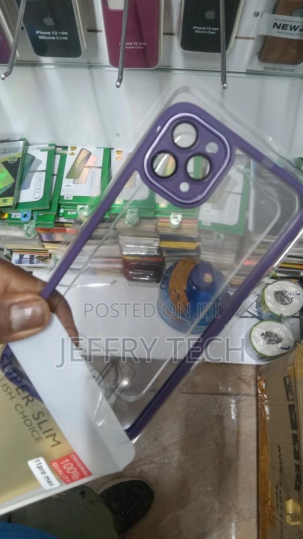 iPhone 11 Pro Max Cover Purple Soft TPU Camera Protection Cl - thumbnail 2