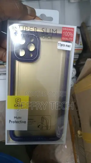 iPhone 11 Pro Max Cover Purple Soft TPU Camera Protection Cl