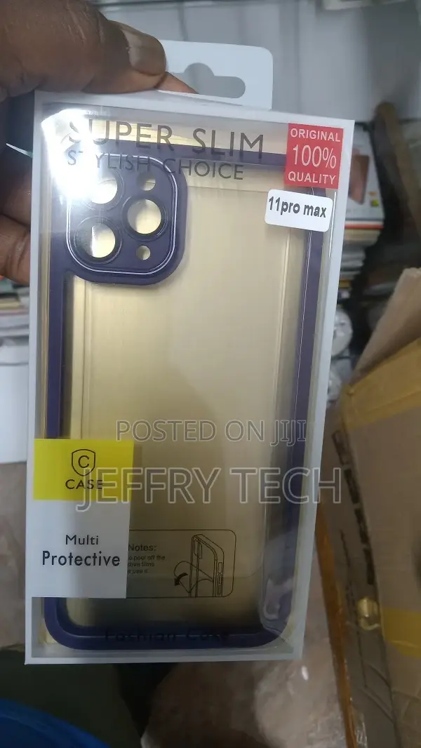 iPhone 11 Pro Max Cover Purple Soft TPU Camera Protection Cl