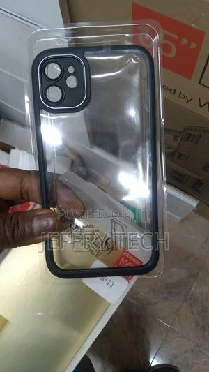 Clear Transparent iPhone 11 Phone Case With Black Border - thumbnail 2