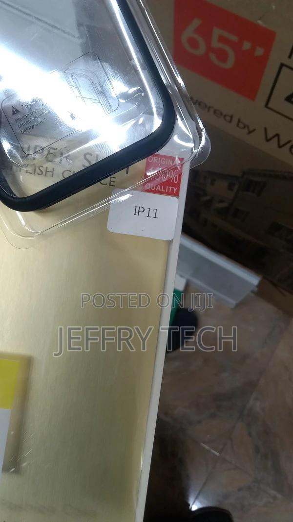 Clear Transparent iPhone 11 Phone Case With Black Border - thumbnail 3