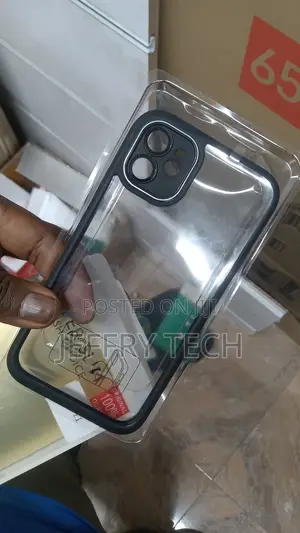 Clear Transparent iPhone 11 Phone Case With Black Border