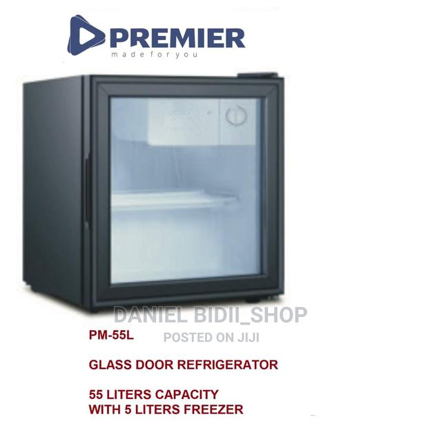 Premier PM-55L Glass Door Fridge With 5 Litres Freezer