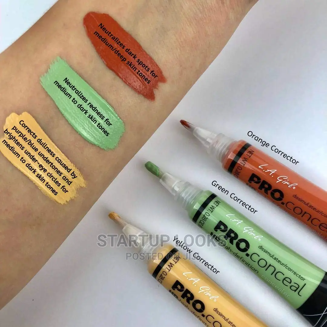 3pcs L.A Girl Pro Concealer Color Corrector