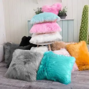 Fluffy Throw Pillow Covers Diffrent Colors Available