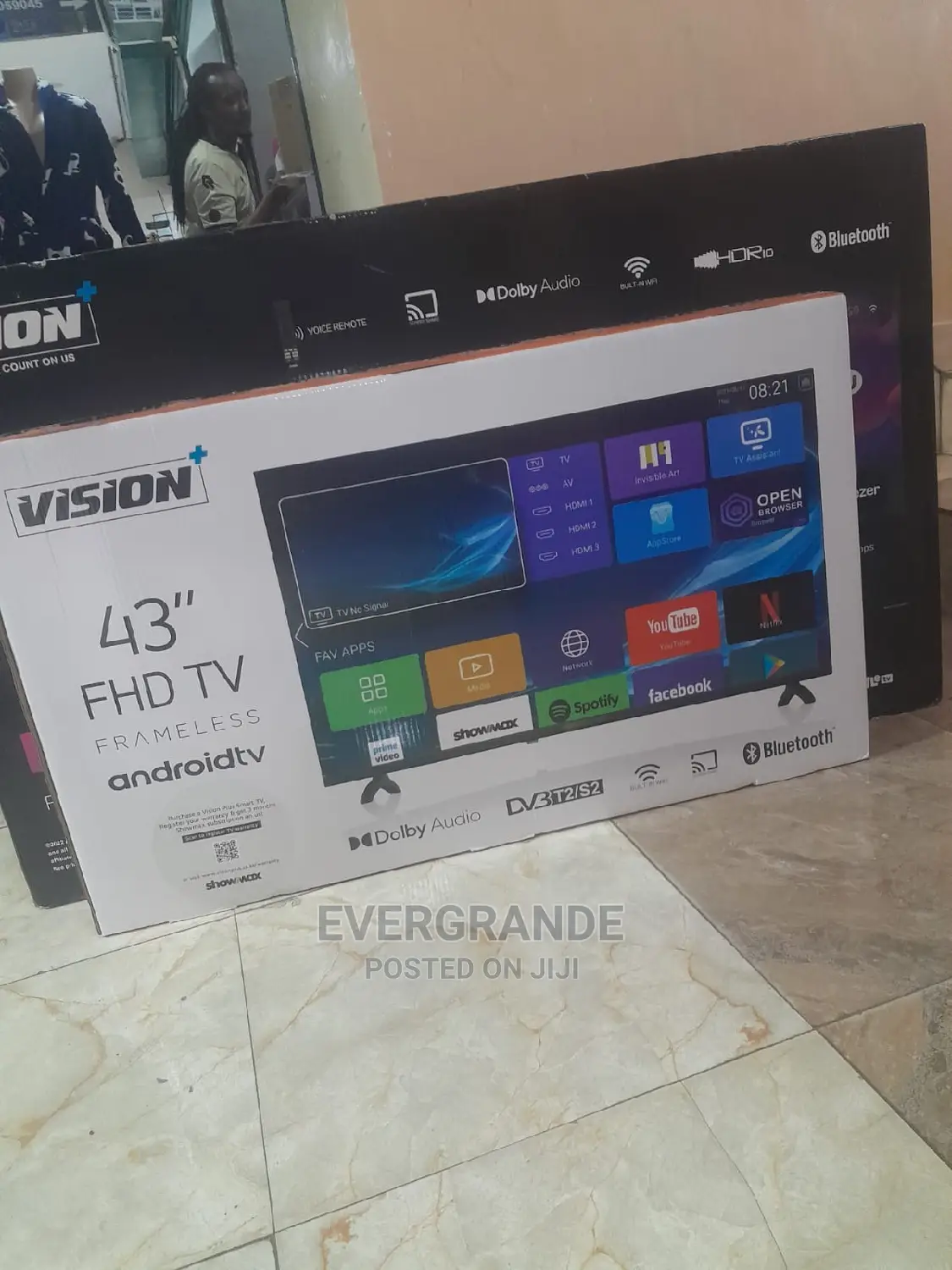 Vision Plus 43 "" FHD Frameless Android O'S Smart Tv