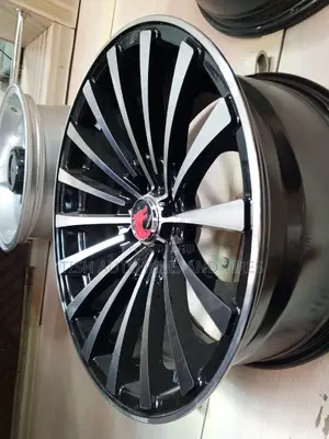 Black Silver Universal 15 Inch Rims 5 Stand