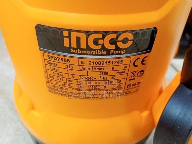 1hp Ingco Submersible Pump, Fresh Water - thumbnail 2