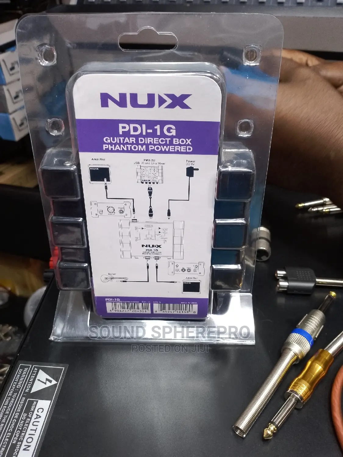 Nux Guitar Di Box Phantom Powered