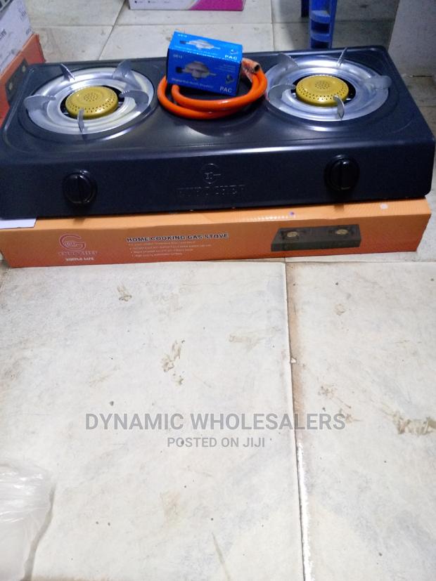 "Eurochef 2 Burner Gas Top Auto Ignition + Free Gas Pipe.