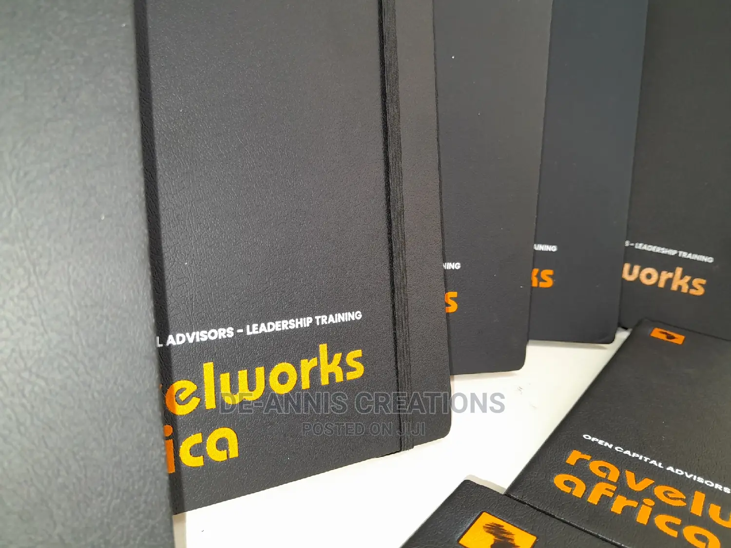 A5 Black  Strap Notebooks