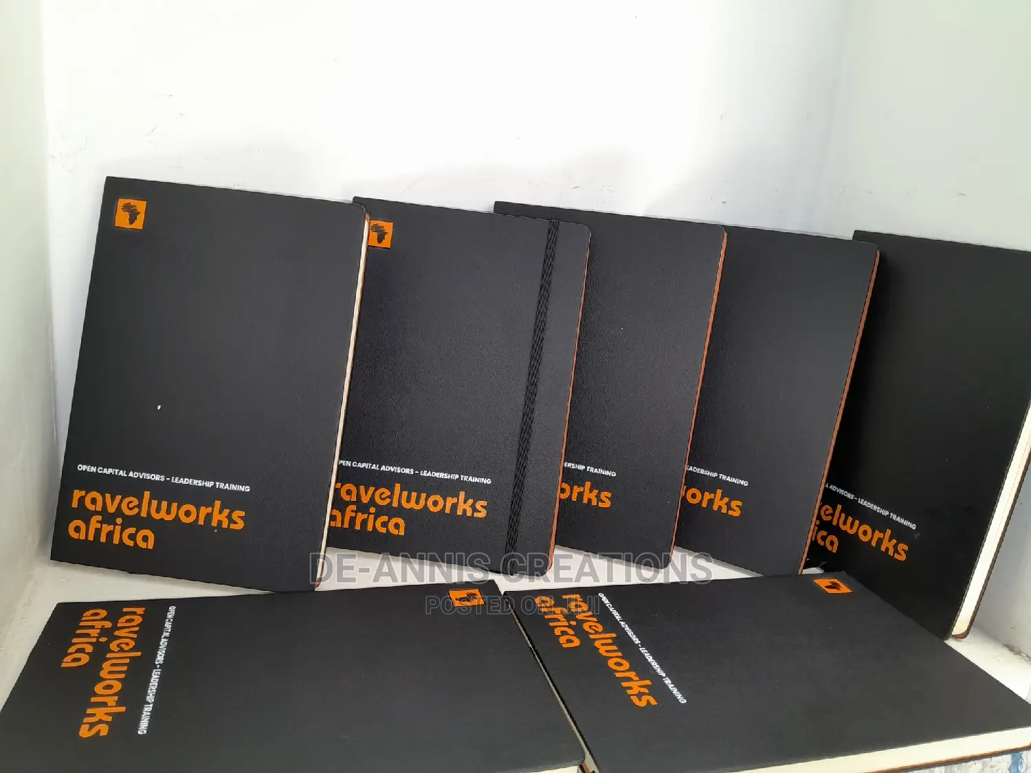 A5 Black  Strap Notebooks