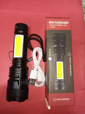 Usb Flashlight Torch Bright LED Rechargeable Flashlight