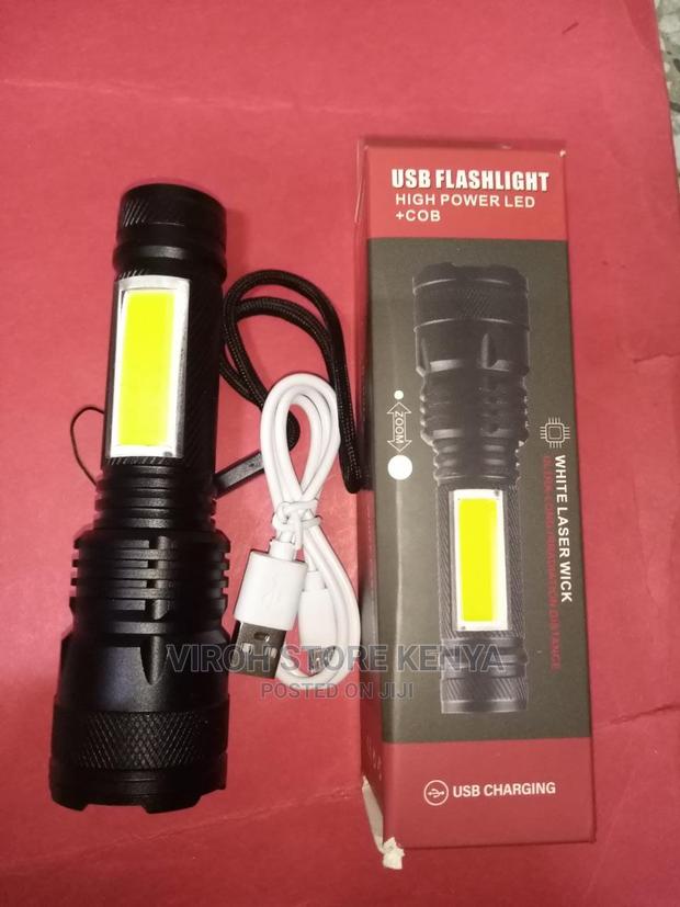 Usb Flashlight Torch Bright LED Rechargeable Flashlight - main view