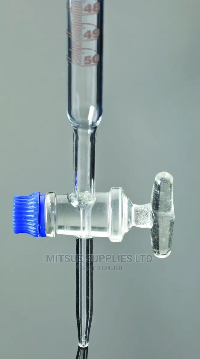 Pair of Burette 50ml- Rubber With Bead and Glass Tip (China)