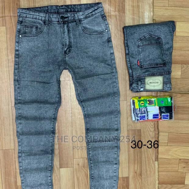 Nairobi Latest Fashion Rugged Plain Quality Denim Jeans - thumbnail 3