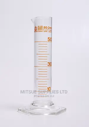 A Set of 4 Measuring Cylinder 50ml Glass ( Griffchem)