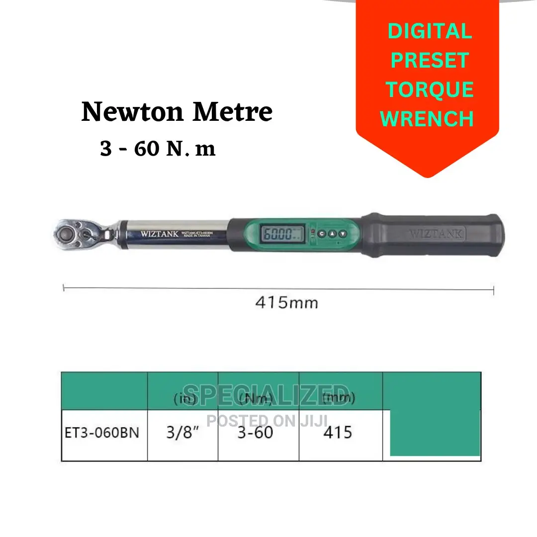 Adjustable Digital Preset Torque Wrench