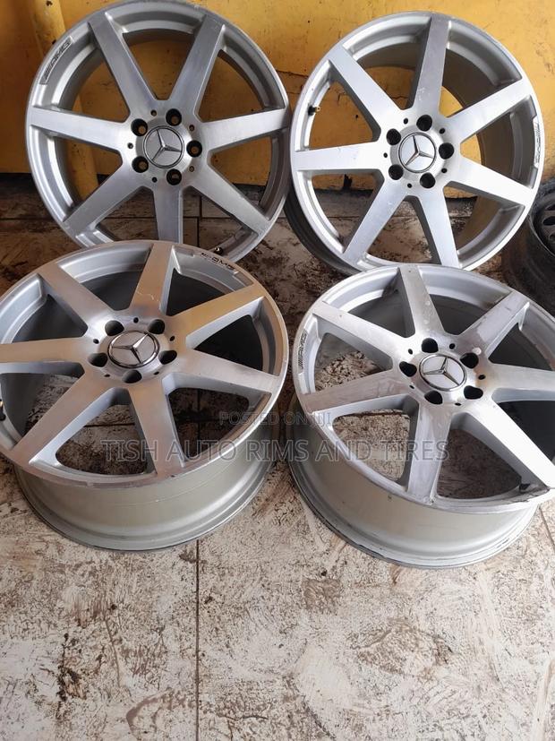 Silver AMG Mercedes Benz 18 Inch Rims Set