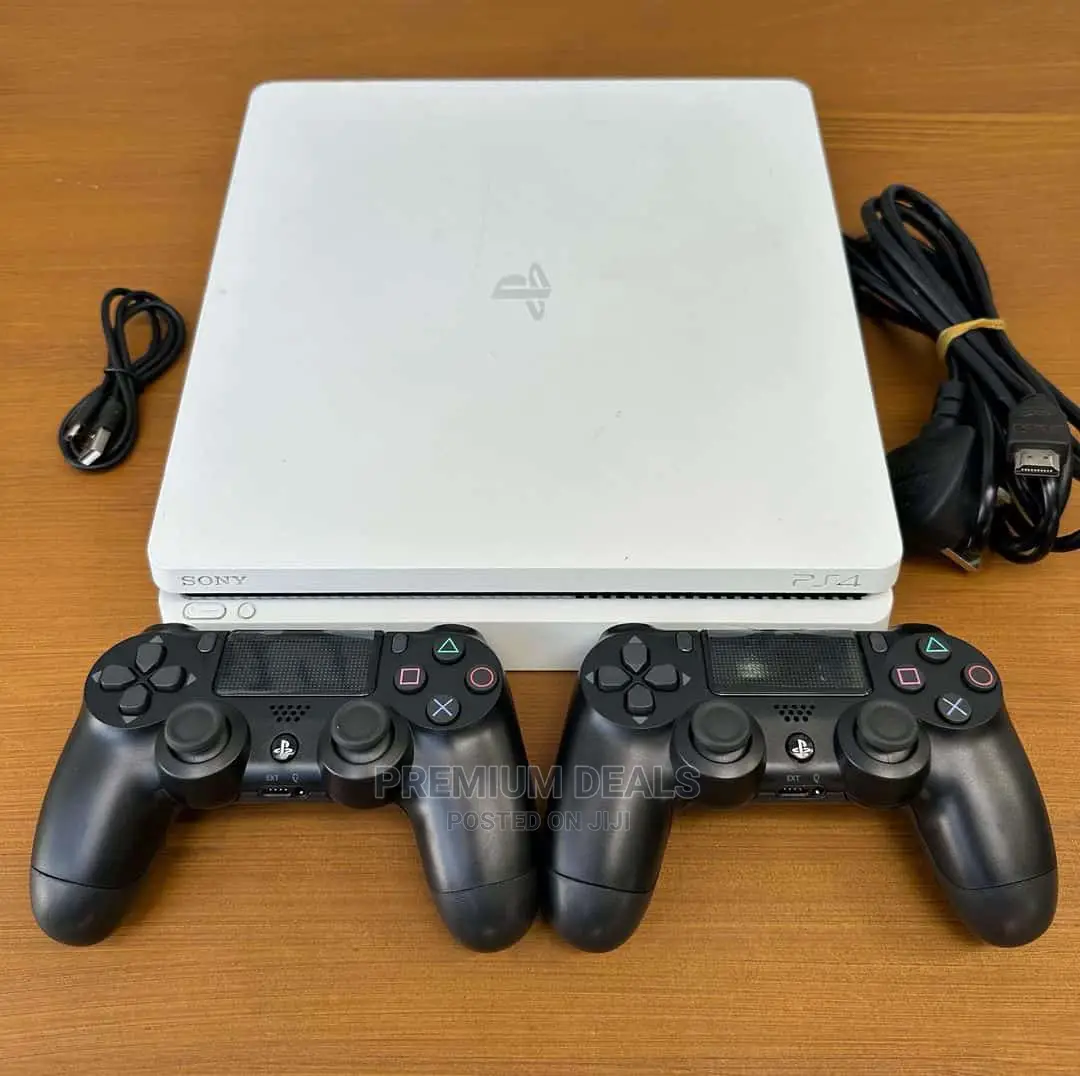 White Ps4 Plus Two Pads