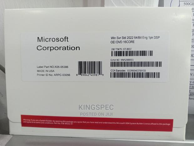 Windows Server Standard 2022 - main view