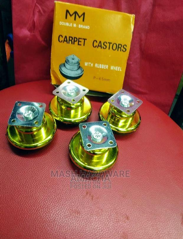 Carpet Casters With Rubber Wheel