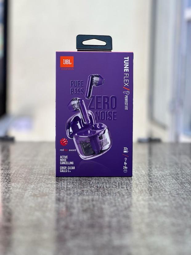 JBL Tune Flex Noise Cancelling Earbuds Purple
