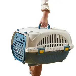 Luxfur Hard-Sided Air Travel Kennel for Cats Dogs