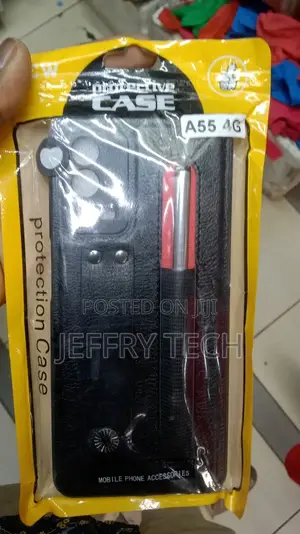 OPPO A55 5G Synthetic Back Case With Stylus Pen