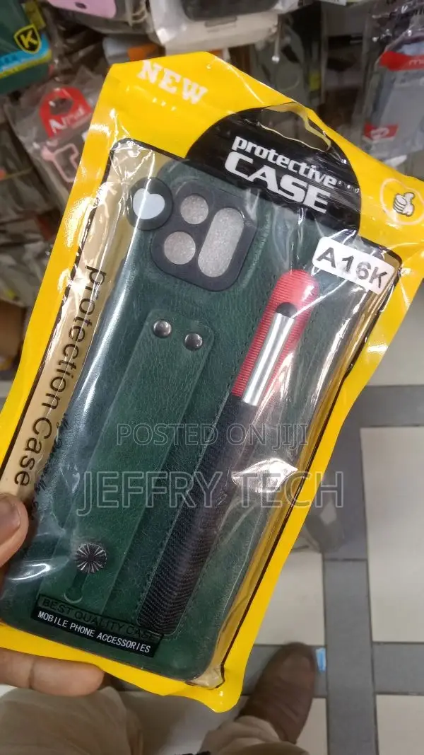 Back Cover Case Compatible for Oppo A16k With Stylus Pen