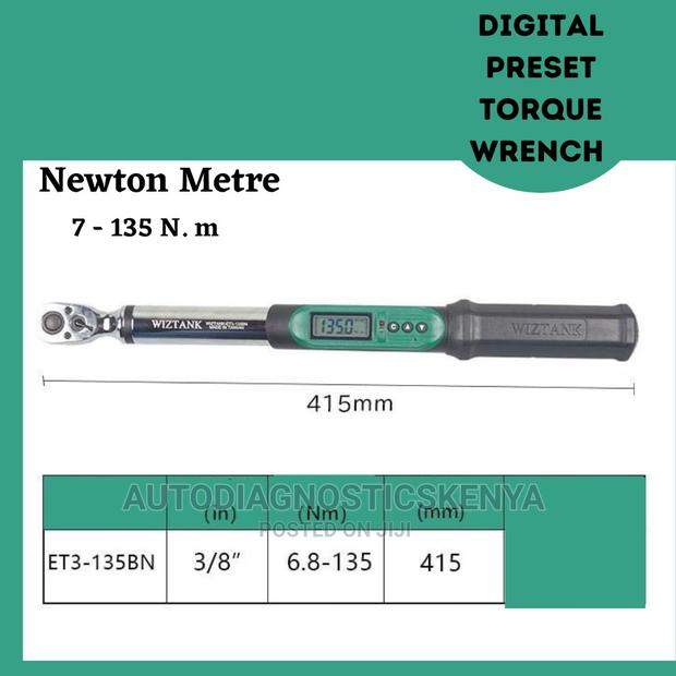 Adjustable Digital Preset Torque Wrench - main view
