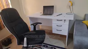 1.2 MTRS Office Desk Plus Executive Office Leather Chair