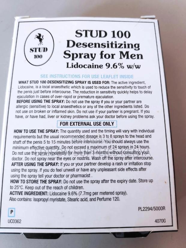Original Stud 100 Delay Spray for Men Stud100 Premature Ejaculation - thumbnail 3