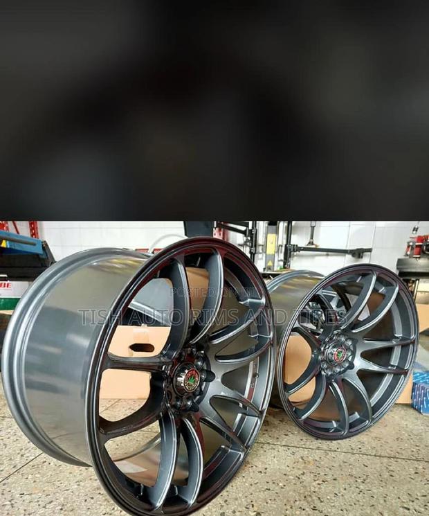 Grey Offset Rims Size 18 Inch Fitting Subaru,Mark X, CX-5